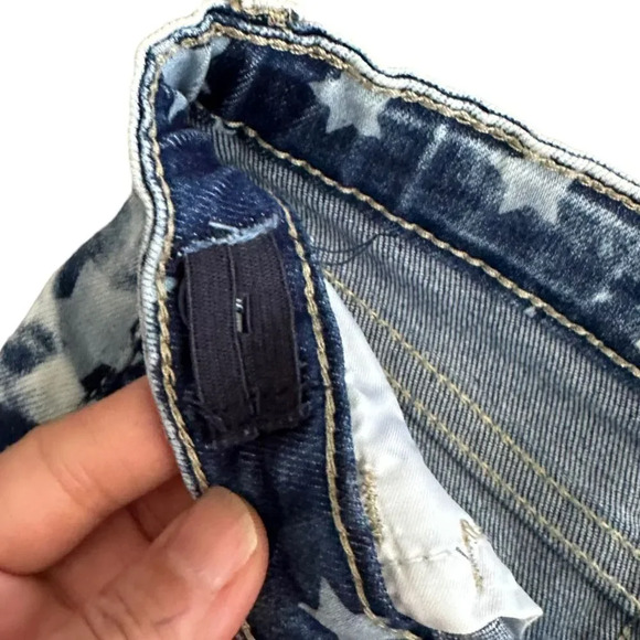 PRIMARK | Blue | STARS DENIM SHORTS - Picture 6 of 6